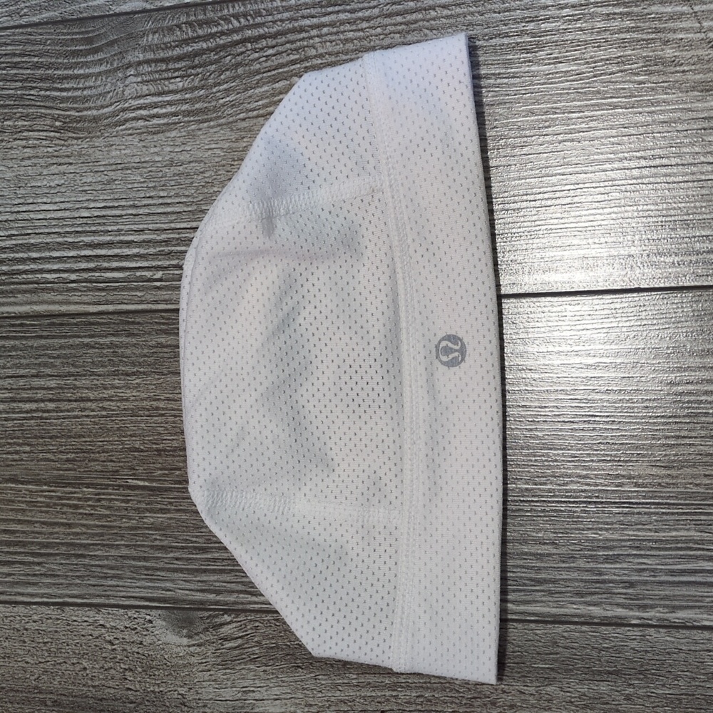 Lululemon White Mesh Running Hat